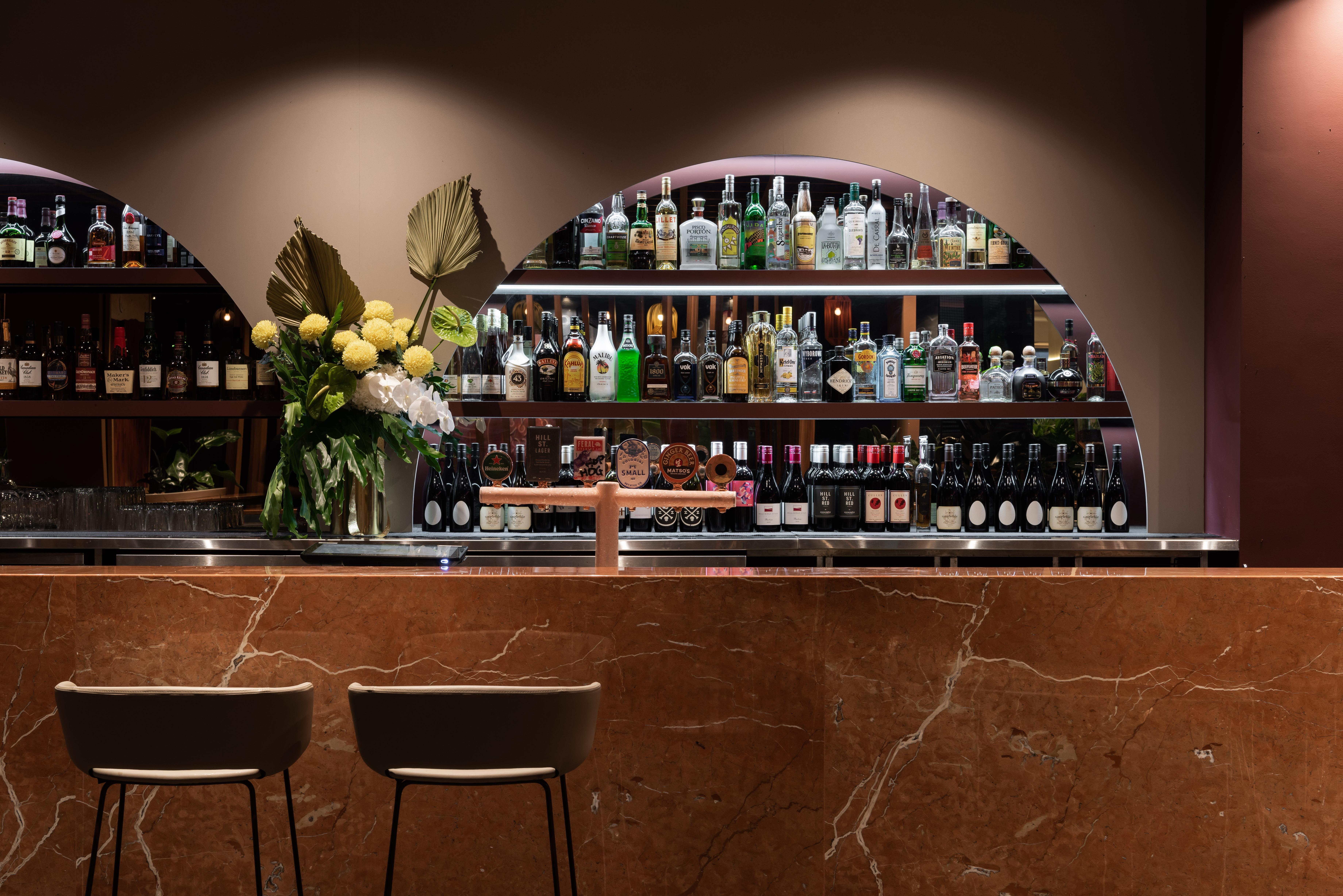 Pan Pacific Perth Exterior foto The bar at the restaurant