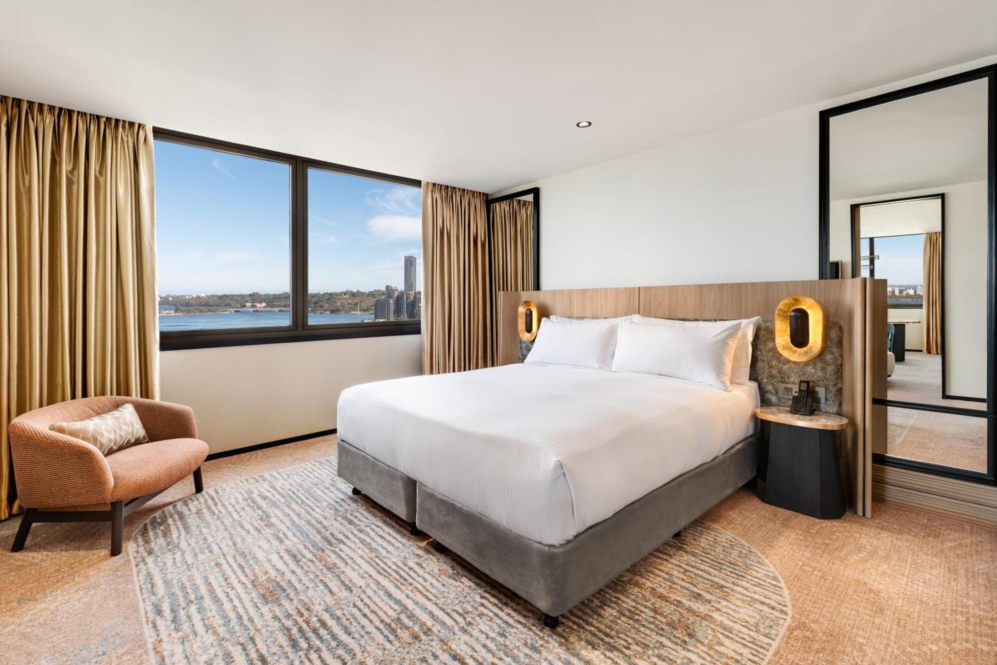 Pan Pacific Perth Exterior foto A bedroom at the hotel